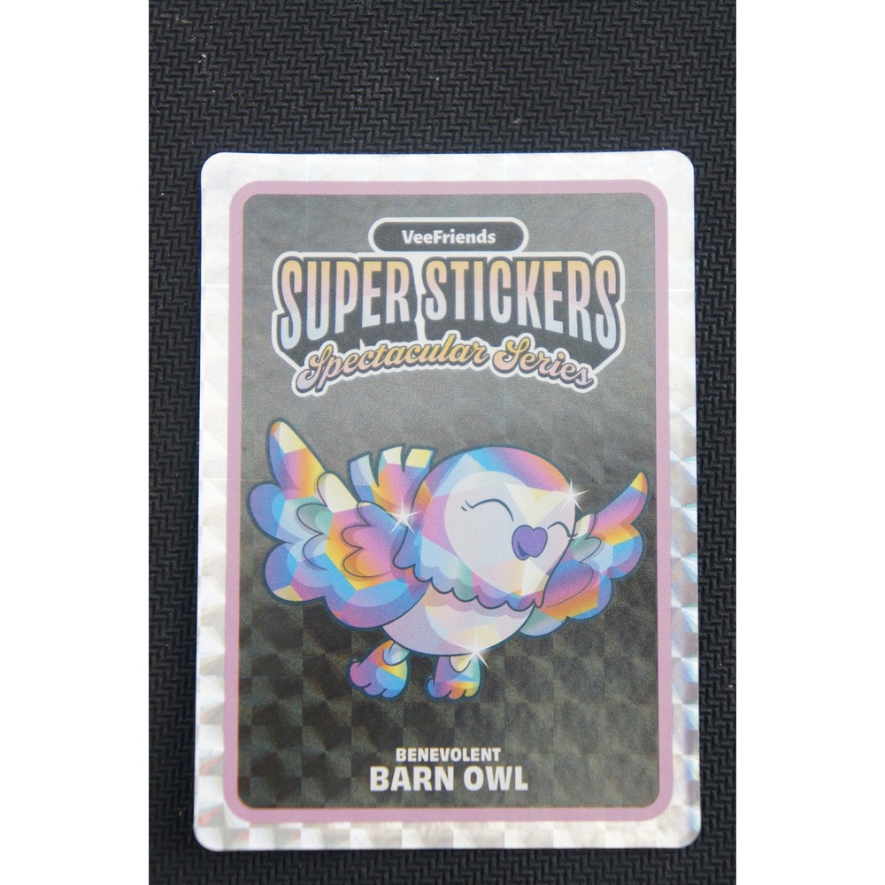 VeeFriends Super Stickers Spectacular Series Benevolent Barn Owl Holo Base